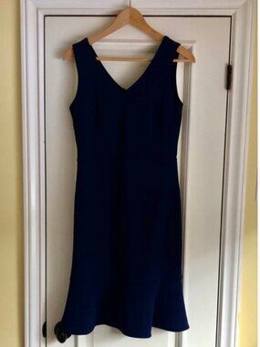 Banana Republic Navy Sleeveless Fit & Flare Dress Sz 0